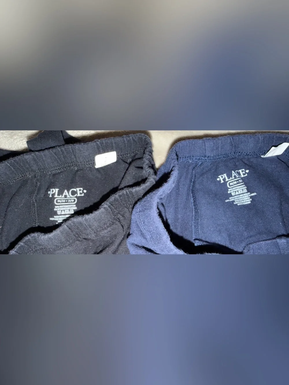 The Children's Place, SO, Navy and Black Legging 4 Set size 8
